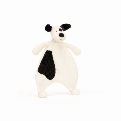 Jellycat Bashful Black & Cream Puppy Comforters UK | 15762BPIY